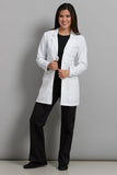 8617 EMPIRE BELTED MID LENGTH LAB COAT