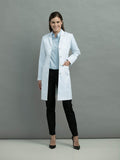 9657 TAILORED EMPIRE LONG LENGTH LAB COAT